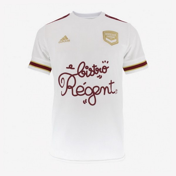 Camiseta Bordeaux Replica Segunda Ropa 2020/21 Blanco